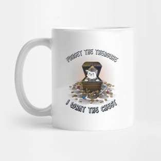 Cat Knight in Treasure Chest Mug